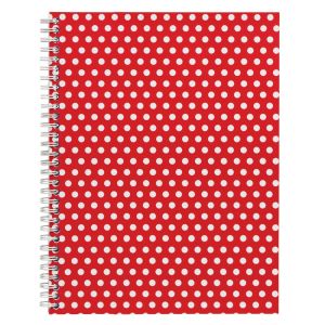 John Lewis Polka Dot Notebook - red and white dots.jpg